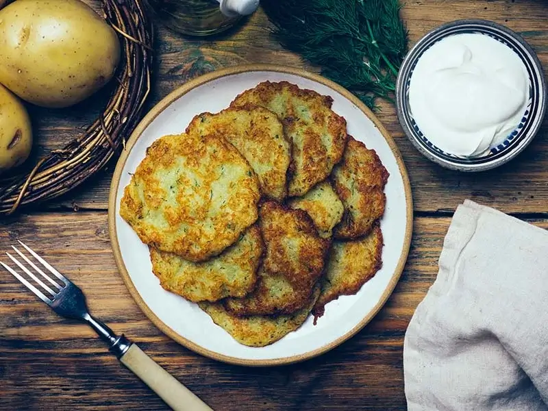 Kartoffelpuffer – پنکیک سیب زمینی